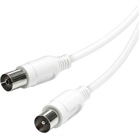 Vivanco TV-/Radio-Antennenkabel, 15 m - Weiss (1/2)