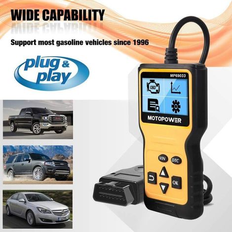 Lettore di codici OBD2 universale, strumento diagnostico CAN per tutti i veicoli OBD II dal 1996 (1/3)
