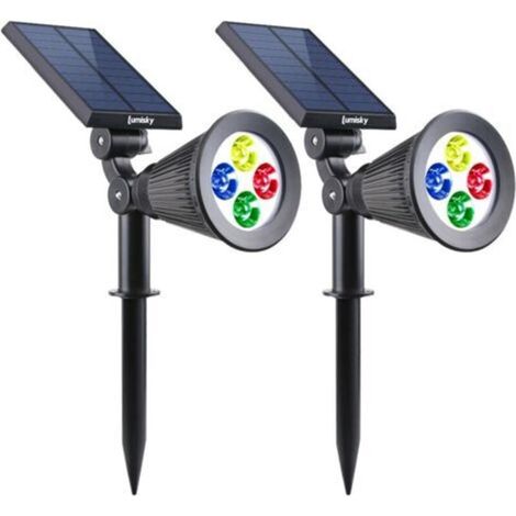 Lumisky spots solaires modernes multicolore lot de 2 Lampadaire d'extérieur (1/5)