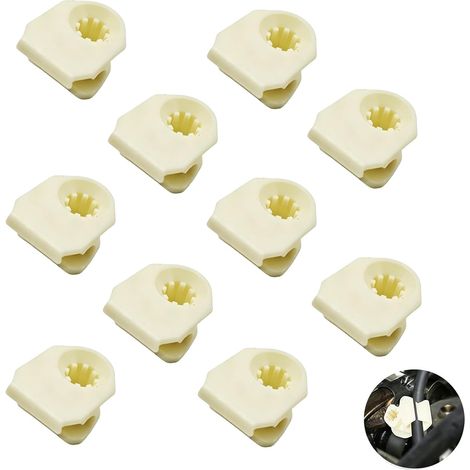 Lot de 18 Clips de durite de Frein 5Q0611797B avec Boite, Attaches en Nylon 19,3 x 14 mm pour Flexible de Frein, Conduite et Tuyau Auto, Support de Fixation pour Golf Bora GTI V5 V6 R32 (1/5)