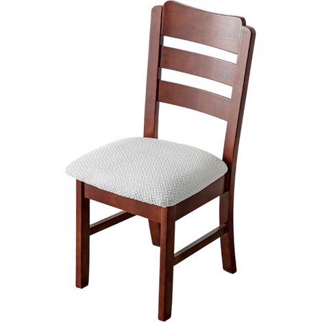 Lot de 4 Housse de chaise, tissu jacquard extensible, protection imperméable, pour salle à manger, hôtel, restaurant (1/5)