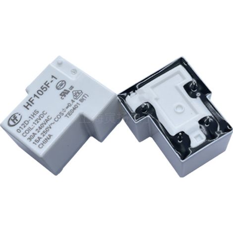 Relais Hongfa HF105F-1/012D-1HS 12 V 30° 90° JQX-105F/012D-1HS normalement ouvert