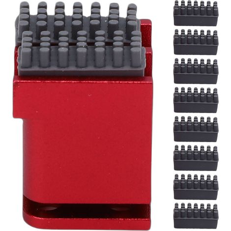 Kit di pulizia per ugelli compatibile con la stampante 3D Bambu Lab P1S P1P. Base interamente in metallo e 8 spazzole in silicone. (1/5)
