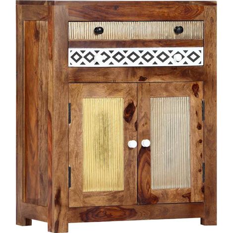 Armoire latérale-Meuble de rangement 60x30x75 cm Bois massif 612936 (1/5)