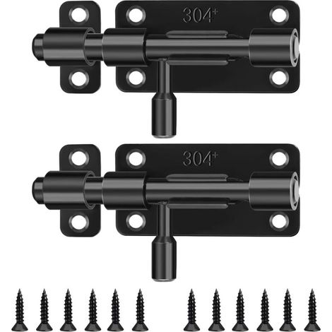 Boulons de porte coulissante anti-corrosion modernes en acier inoxydable pour maisons, bureaux, garages, installation facile, boulon de porte coulissante (1/5)