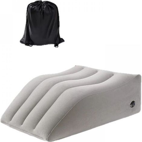 Coussin de surélévation des jambes, gris, 51 x 24 x 64 cm, avec sac de rangement (1/5)