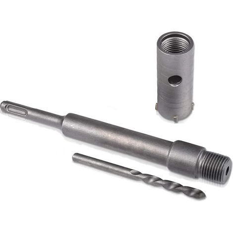 35mm Scie Cloche à Béton Poignée Ronde SDS Plus Shank, Foret de mur de pierre de ciment de coupeur de trou de mur pour le climatiseur concret de brique (1/4)