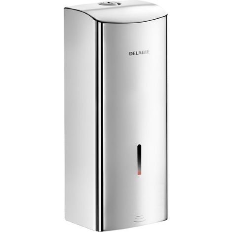 Distributeur de savon liquide électronique mural 1L DELABIE 512066P (1/4)