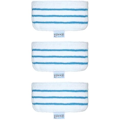 Paquet de 3 tampons de vadrouille de remplacement pour Black + Decker Steam FSM1610/ FSM1630, accessoires de tampons de vadrouille lavables (1/5)