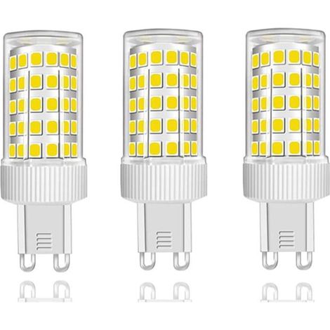 Ecleanfy - Lot de 3 Ampoules LED G9 10W, 86 LED, 1000Lm, Angle de faisceau 360°, AC220-240V, Non Dimmable, Blanc Froid 6000K (1/5)