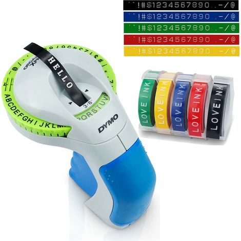 Imprimante d'étiquettes en relief pour la maison, imprimante d'étiquettes manuelle, imprimante portable à ruban de gaufrage 3D 9 mm pour Xpress Office Organizer
