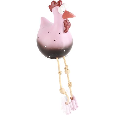 Poulailler décoratif en céramique noir Hilde - Figurine animale pour jardin et maison en résine (13x25 cm) (1/5)