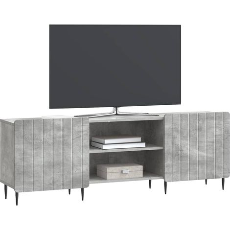 Maison Exclusive - Meuble TV Gris béton 150 x 31 x 52 cm Bois d'ingénierie