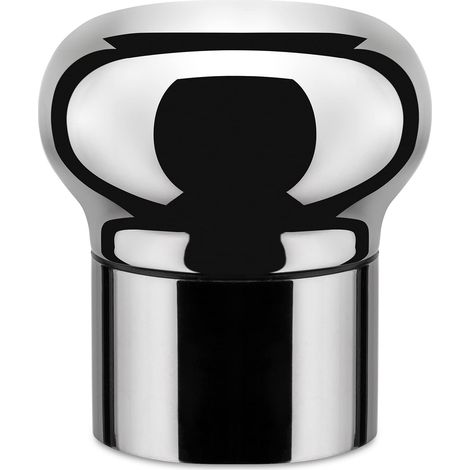 Alessi Noè GIA12 - Tappo Ermetico a Espansione per Bottiglie di Vino e Champagne, Acciaio Inox, Lucido (1/4)