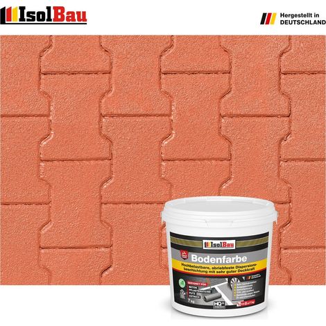 Bodenfarbe Betonfarbe Ziegelrot 7 kg Bodenbeschichtung Fußbodenfarbe RAL Farbe (1/5)
