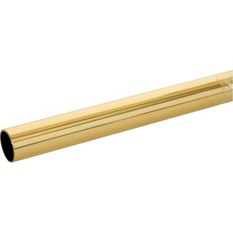 Duval – Tube rond acier laitonné 20mm diamètre 3m – Résistance à la corrosion – Pour environnements humides – 5110332030