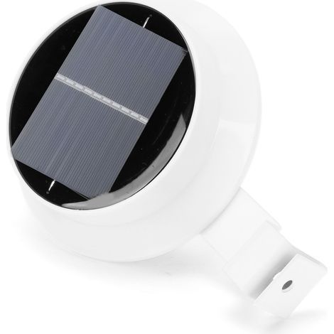 Solarbetriebene Außenzaunleuchte, 13 wasserdichte LEDs, Dachrinnenleuchte, weiße Landschaftsgartenbeleuchtung. (1/5)