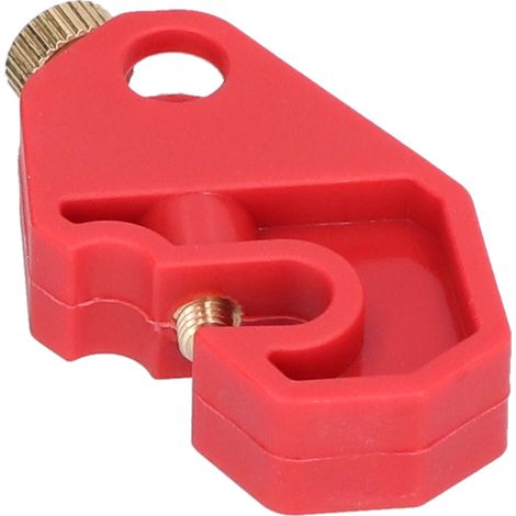 Clé de Sécurité pour Disjoncteur, Verrouillage à Vis Dorée sans Outil, Compatible Trou 10mm/0.4 Pouces (1/5)