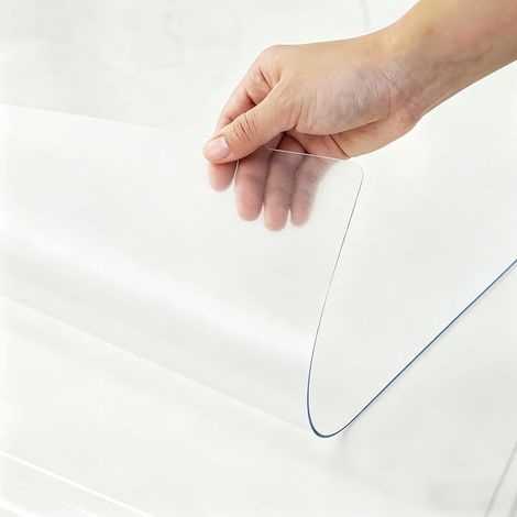 Protection de table en PVC mat 1, 5 mm, résistante à l'eau et l'huile (1/5)