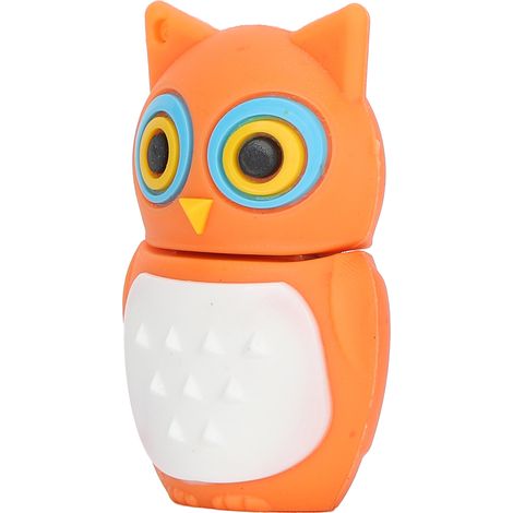 Clé USB en forme de hibou orange, 32 Go, haute vitesse, pour stockage de grande capacité. (1/5)