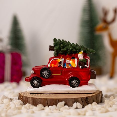 Weihnachtstischdekoration aus Kunstharz, Vintage-Imbissbude, Heißluftballon, Tischdekoration für Partys, dekoratives Geschenk für drinnen (1/5)