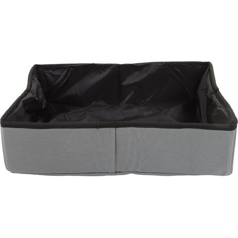 Bac à litière pliable pour chat, tissu étanche, extérieur, Portable pour voyage S gris (1/5)