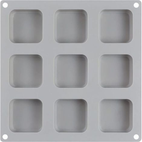 Stampo per sapone in silicone, stampo per sapone, stampo per sapone a 9 fori, stampo per sapone in silicone (1/4)