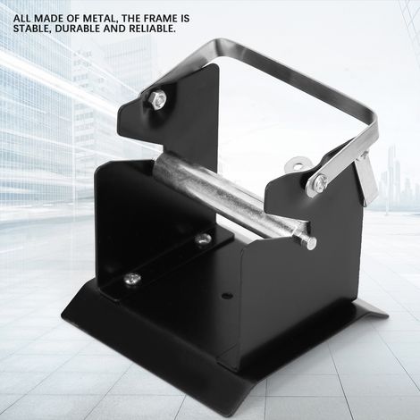 Support métallique porte-bobine fil à souder antistatique base lourde réglable 2kg 9x9x8.5cm accessoire soudage production maintenance 1 pièce (1/5)