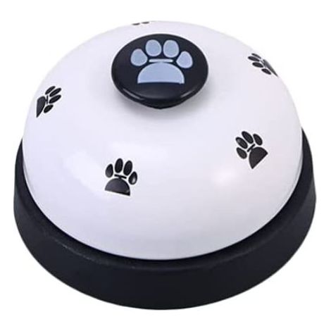 1Pcs Cloches de Formation d'animal familier,Cloche de Dressage Chien,Sonnette de Chien pour Formation de Pot et Dispositif de Communication (Blanc Noir) (1/4)