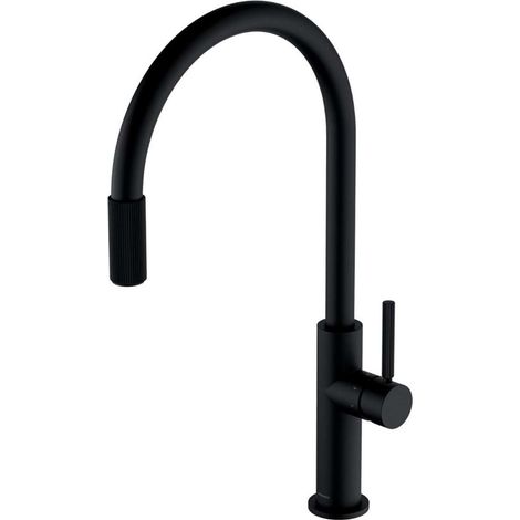 OMNIRES Switch - Grifo de fregadero con dispositivo de filtración, negro mate SW9057-FD1BL (1/3)