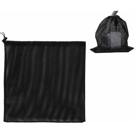 Sac de pompe, sac en filet de filtre de pompe, sac de filtre de pompe d'étang, sac en filet de pompe, accessoires de filtre de pompe à eau domestique (45 x 45cm, noir)-LIAIKI (1/4)