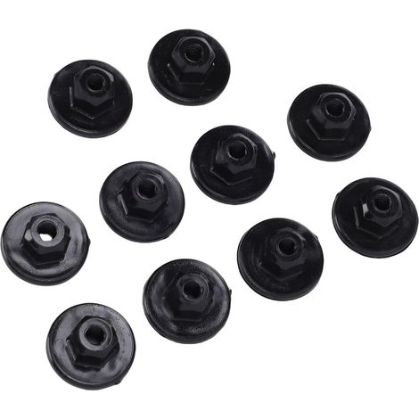 Plastic Wheel Arch Retaining Nuts, Lightweight Splash Guard Clips, Universal Automotive Chassis Hardware, 10 Pieces (1/5)