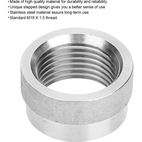 Capteur d'Oxygène O2 avec Bague Filetée Encastrée pour Filetage M18 x 1.5 - Acier Inoxydable 304 (1/5)