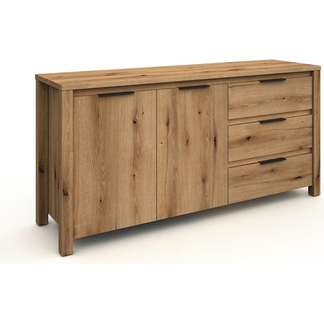Buffet/bahut contemporain 170 cm chêne etna Bonno (1/3)