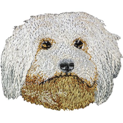 Havanese: un parche con forma de perro, un parche bordado, una decoración única para una mochila de Art-Dog. (1/3)