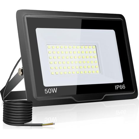 Projecteur Led Extérieur 50W, Spot Led Exterieur 5000LM 6000K Blanc Froid IP66 ImperméAble Projecteur Exterieur Pour Jardin Garage Patio Grange Cour (1/5)