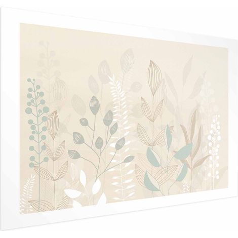 Poster - Pastellbeige Lichtung (1/4)