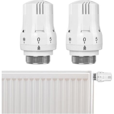 Lot de 2 têtes thermostatiques thermostatiques de radiateur Smart Valve de radiateur Tête de rechange : M30 x 1,5 Thermostat de chauffage Thermostat de radiateur Valve de radiateur Tête de rechange (1/5)