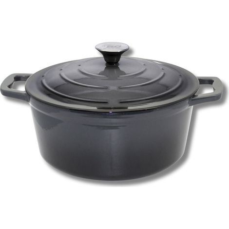 Cocotte 26 cm en fonte émaillée gris classique 4.5 L Elo (1/5)