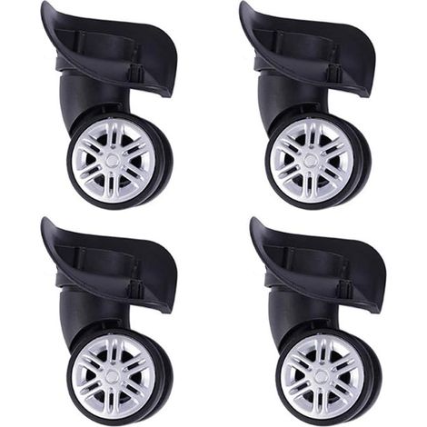 2 paia di ruote di ricambio per valigie, ruote per valigie da viaggio, set di accessori per la riparazione di valigie, ruote per ... (1/5)