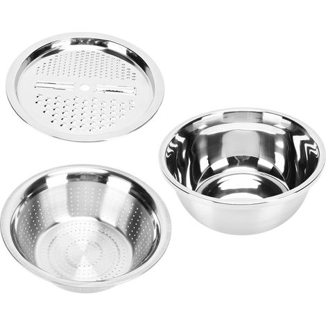 3 en 1 en acier inoxydable 304 bassine d égouttage pétrin (1/5)