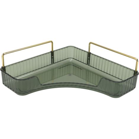 étagère rangement-Organisateur de Coin pour Comptoir avec Grande Capacité, Organisateur Multifonctionnel Espace Optimisé pour Cosméticos et Soins en Vert Foncé (1/5)