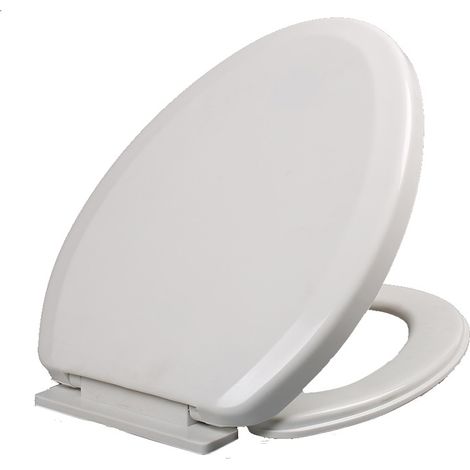WC-Sitz mit Absenkautomatik, WC-Sitz mit Absenkautomatik (weiß) (1/5)