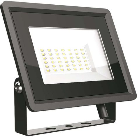 50W LED PROIETTORE SMD CORPO NERO 3000K - Luce CALDA