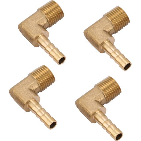 Winkelverbinder aus Messing mit G1/4" 6 mm Außengewinde (1/5)
