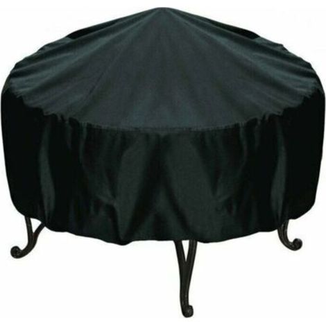 Couverture de barbecue de jardin extérieur couverture de barbecue ronde UV anti-poussière anti-pluie,12245cm (1/4)