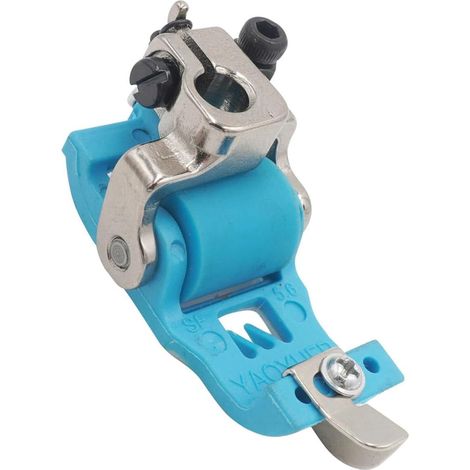Pied presseur à rouleau pour machine à coudre à plat résistant à l'usure étroit épais mince fixation roue machine pied presseur professionnel surjeteuse (1/5)