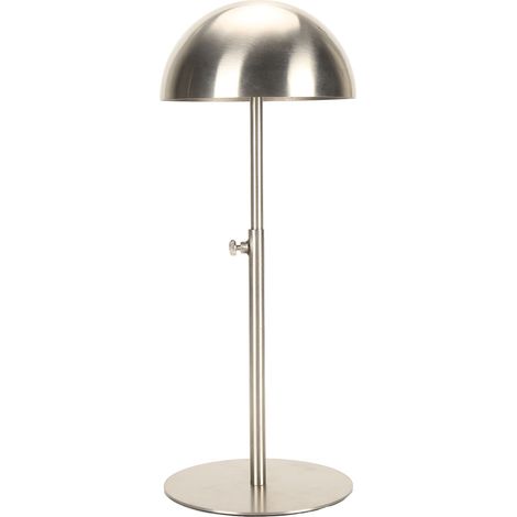 Présentoir à chapeaux Acier inoxydable Hauteur réglable 20-40cm Support portable pour casquettes et chapeaux Argenté (1/5)