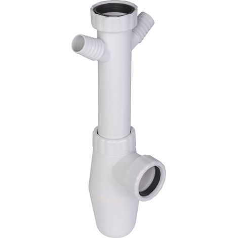 Sifone per lavello con presa M.A.L. - 1'1/2 - diametro 40 mm