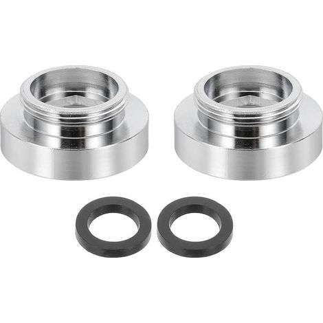 Adaptateur De Mousseur De Robinet, Femelle M28 À Mâle M22 Avec Rondelle, Longueur 13mm, Réducteur De Robinet Aérateur, adaptateur robinet cuisine pour tuyau d'arrosage (1/5)
